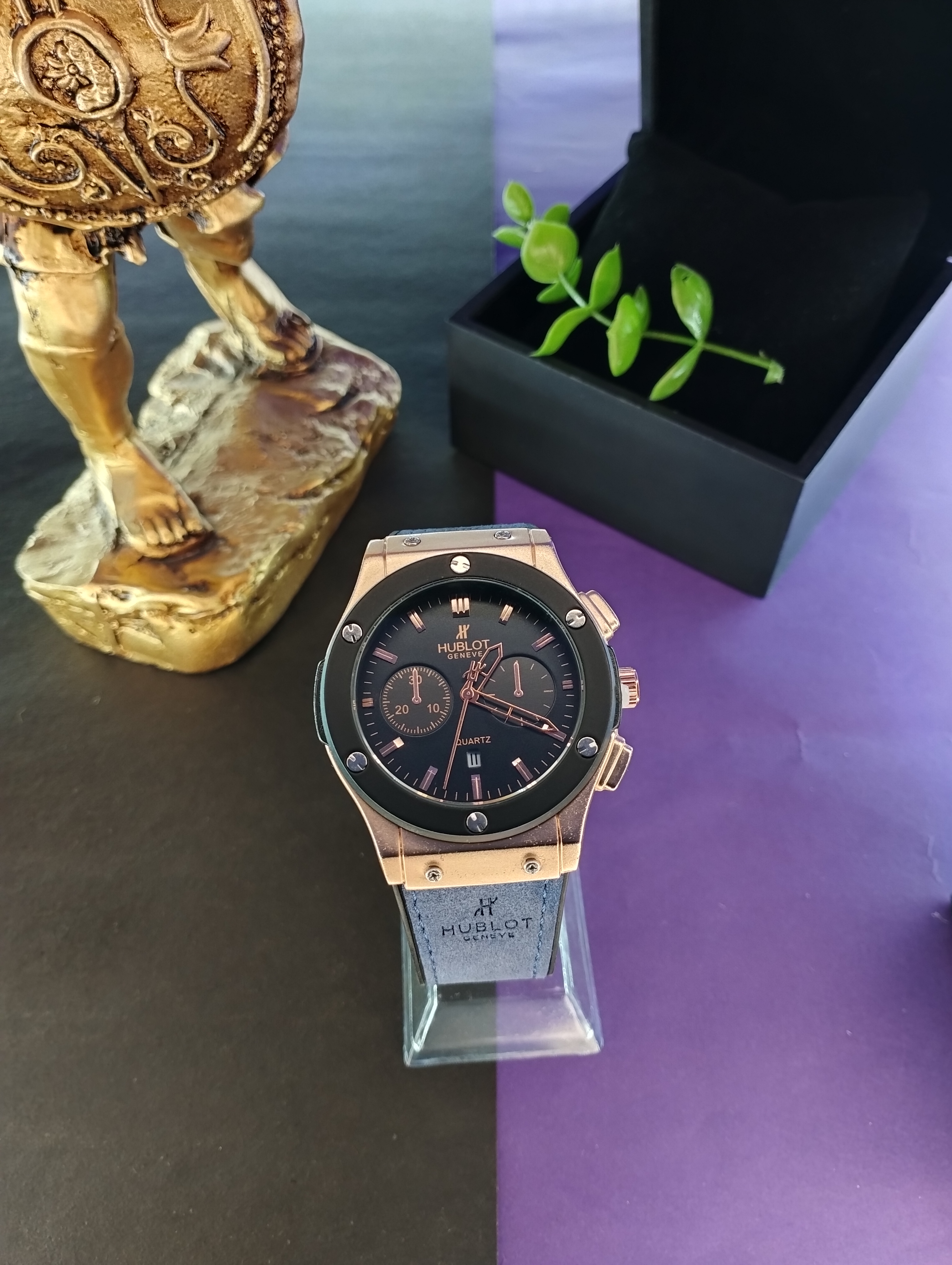 ساعت مردانه هابلوت Hublot بند چرمی
